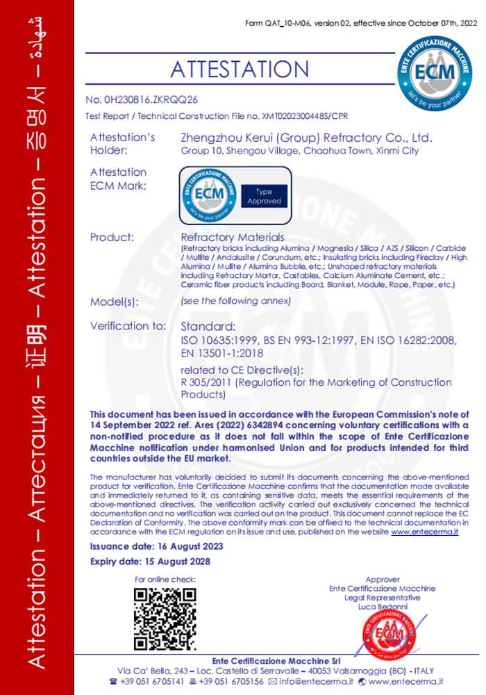 Kerui CE Certificate