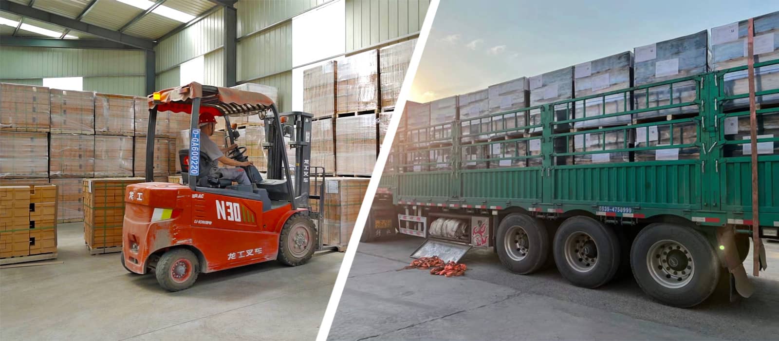 Packaging and Delivery of Kerui Refractory Brick